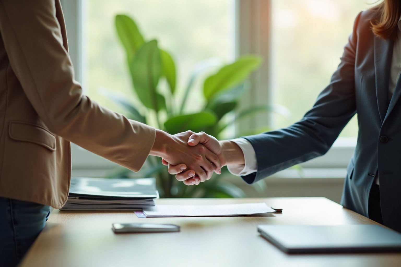 Poignée de main concluant un accord de financement